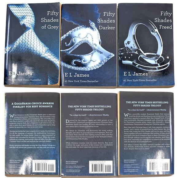 Fifty Shades of Grey Trilogy Softcover Books 1-3 by E L James - Picture 2 of 16